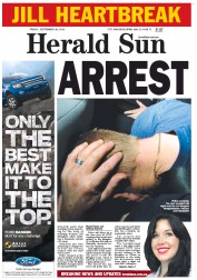 Herald Sun (Australia) Newspaper Front Page for 28 September 2012