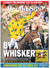 Herald Sun (Australia) Newspaper Front Page for 2 November 2011