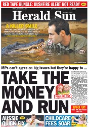 Herald Sun (Australia) Newspaper Front Page for 2 December 2011