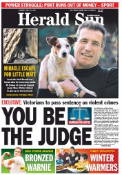 Herald Sun (Australia) Newspaper Front Page for 31 May 2011