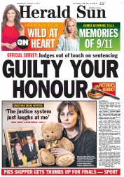 Herald Sun (Australia) Newspaper Front Page for 31 August 2011