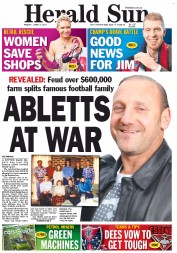 Herald Sun (Australia) Newspaper Front Page for 3 June 2011