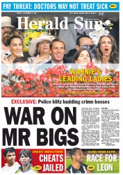 Herald Sun (Australia) Newspaper Front Page for 4 November 2011