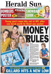 Herald Sun (Australia) Newspaper Front Page for 6 September 2011