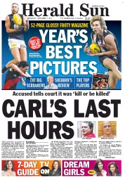 Herald Sun (Australia) Newspaper Front Page for 7 September 2011