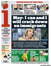 I Newspaper Newspaper Front Page (UK) for 11 June 2012