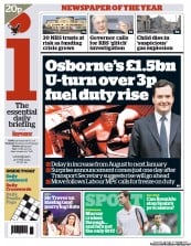 I Newspaper Newspaper Front Page (UK) for 27 June 2012
