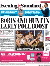 London Evening Standard (UK) Newspaper Front Page for 11 June 2019
