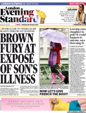 London Evening Standard Newspaper Front Page (UK) for 12 June 2012
