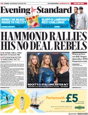 London Evening Standard (UK) Newspaper Front Page for 15 August 2019