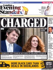 London Evening Standard (UK) Newspaper Front Page for 16 May 2012