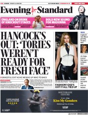 London Evening Standard (UK) Newspaper Front Page for 17 June 2019