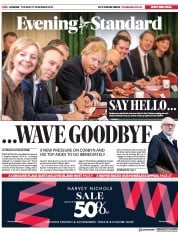 London Evening Standard (UK) Newspaper Front Page for 18 December 2019
