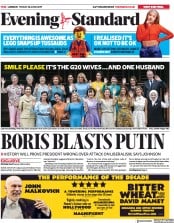 London Evening Standard (UK) Newspaper Front Page for 1 July 2019