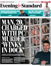 London Evening Standard (UK) Newspaper Front Page for 21 August 2019
