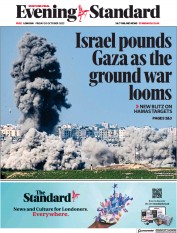 London Evening Standard (UK) Newspaper Front Page for 23 October 2023