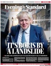 London Evening Standard (UK) Newspaper Front Page for 24 July 2019