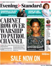 London Evening Standard (UK) Newspaper Front Page for 4 January 2019