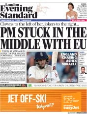 London Evening Standard (UK) Newspaper Front Page for 6 December 2017