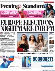 London Evening Standard (UK) Newspaper Front Page for 6 April 2019