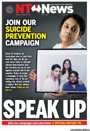 NT News (Australia) Newspaper Front Page for 10 September 2012