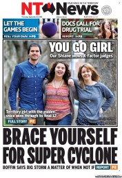 NT News (Australia) Newspaper Front Page for 13 September 2012