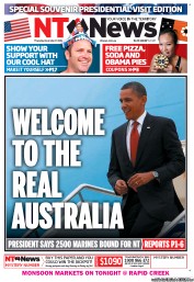 NT News (Australia) Newspaper Front Page for 17 November 2011