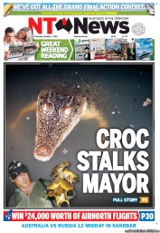 NT News (Australia) Newspaper Front Page for 1 October 2011
