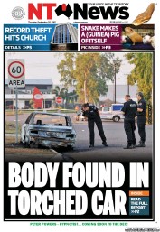 NT News (Australia) Newspaper Front Page for 20 September 2012