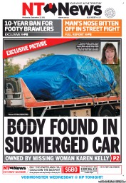 NT News (Australia) Newspaper Front Page for 21 September 2011