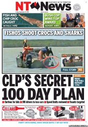 NT News (Australia) Newspaper Front Page for 21 September 2012