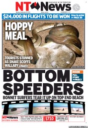 NT News (Australia) Newspaper Front Page for 26 September 2011