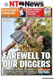 NT News (Australia) Newspaper Front Page for 26 September 2012