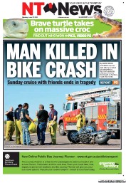 NT News (Australia) Newspaper Front Page for 27 June 2011