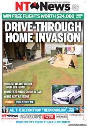 NT News (Australia) Newspaper Front Page for 27 September 2011
