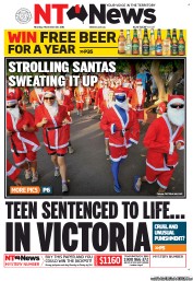 NT News (Australia) Newspaper Front Page for 28 November 2011