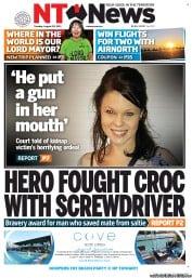 NT News (Australia) Newspaper Front Page for 28 August 2012