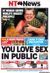 NT News (Australia) Newspaper Front Page for 30 November 2011