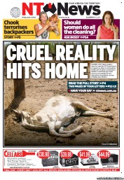 NT News (Australia) Newspaper Front Page for 3 June 2011