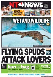 NT News (Australia) Newspaper Front Page for 3 September 2011