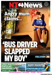 NT News (Australia) Newspaper Front Page for 3 September 2012