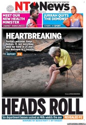NT News (Australia) Newspaper Front Page for 4 September 2012