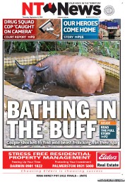 NT News (Australia) Newspaper Front Page for 6 September 2012