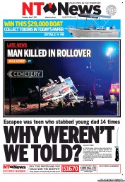 NT News (Australia) Newspaper Front Page for 7 June 2011
