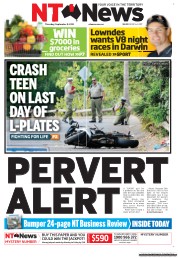 NT News (Australia) Newspaper Front Page for 8 September 2011