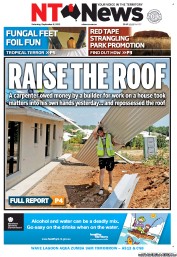 NT News (Australia) Newspaper Front Page for 8 September 2012