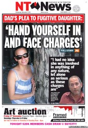 NT News (Australia) Newspaper Front Page for 9 November 2011
