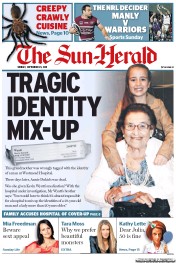 Sun Herald (Australia) Newspaper Front Page for 25 September 2011