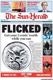 Sun Herald (Australia) Newspaper Front Page for 26 June 2011
