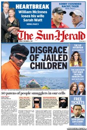 Sun Herald (Australia) Newspaper Front Page for 6 November 2011